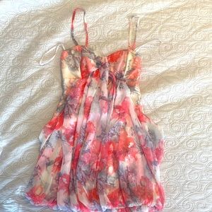 floral dress, worn once. Size small